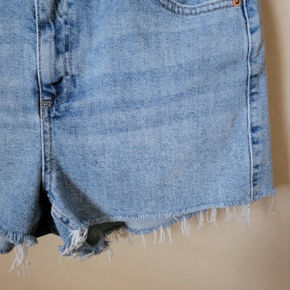 Topshop Moto Mom Cutoff Denim Jean Shorts - Picture 6 of 16